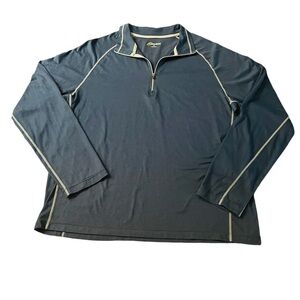 CLOUDVEIL MENS BLUE PULLOVER 1/4 ZIP JACKET SIZE XL